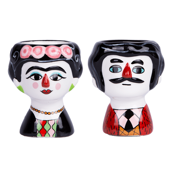 Kitsch Kitchen - Eierdopset Carlos en Marisol kleur