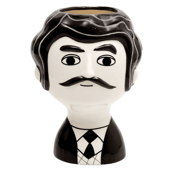 Kitsch Kitchen - Vaas Carlos zwart-wit