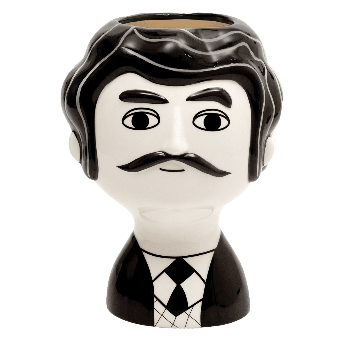 Kitsch Kitchen - Vaas Carlos zwart-wit Kitsch Kitchen - Vaas Carlos zwart-wit